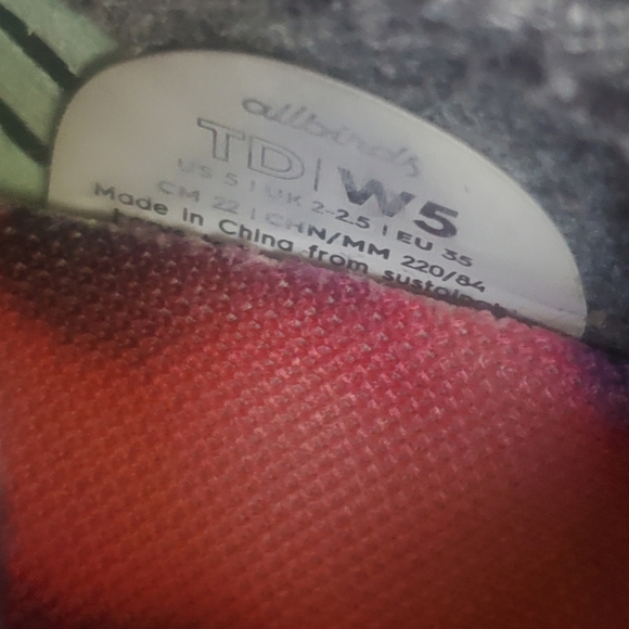 Allbirds x Braulio Amado Limited Edition Womans Multi Color Sneakers Size 5 - Picture 10 of 10